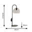 Glass Plug-in Flush Mounted Sconce