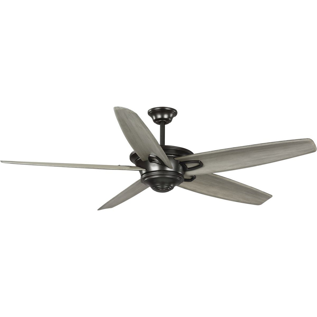 68" 5 - Blade Standard Ceiling Fan with Remote Control Progress Lighting 