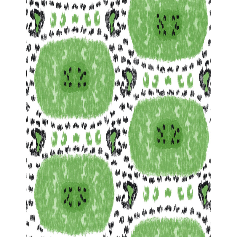 Gran Sol Geometric Vinyl Wallpaper Roll, Verde