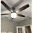 Tulip 52 inch Brushed Nickel Ceiling Fan with LED Light Kit and Remote Control