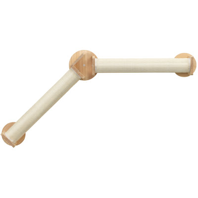 TRIXIE Wall Set 4, Indoor Wall Mounted Cat Scratching Posts for Elevated Fun, Lounger, Scratcher, Perch