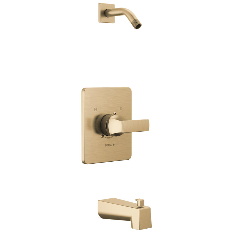 Ensemble de robinet de baignoire et douche à fonction unique Velum, ensemble de garniture de valve, ensemble de poignée de douche