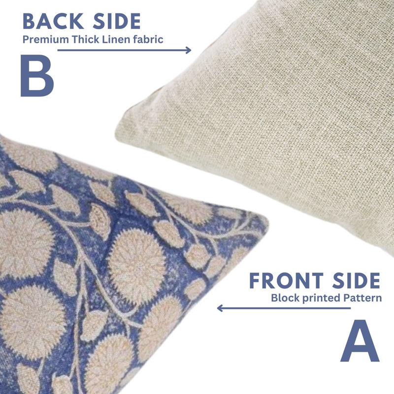 Linen Square Indoor/Outdoor Pillow Cover, 20" x 20"