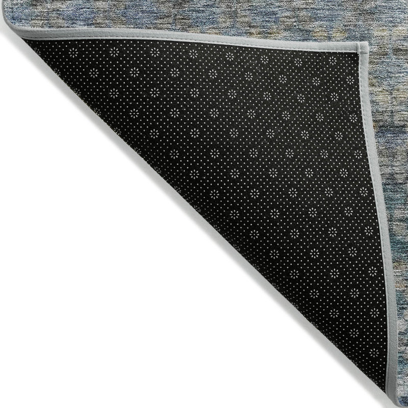 Tapis d'intérieur / extérieur bleu Maelis , 9 pi x 12 pi
