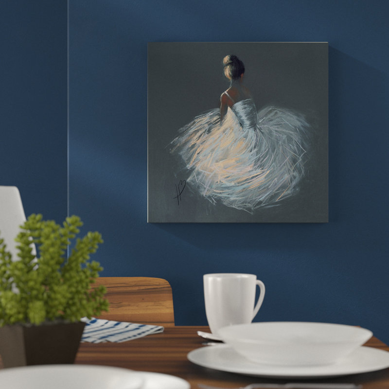 Tutu by Hazel Bowman - Painting, Yellow