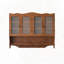 Armoire murale rétro à 4 portes avec tablettes amovibles et support à crochets ouvert Retro