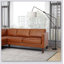 Canapé modulaire en cuir cognac