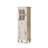 French-Style Narrow Cabinet, Glass Door & Drawer, Ash Wood