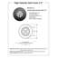 Grille ronde en fonte d'aluminium de 2,5 po Achtek (4 po au total) thermolaquée-107281322-102352996