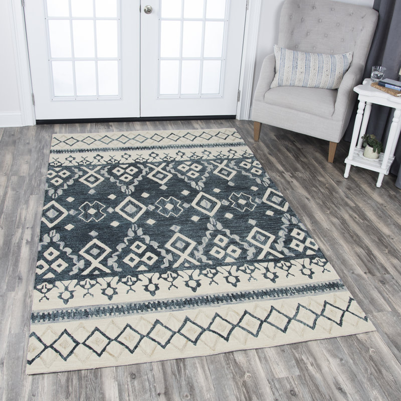 Eliger Wool Southwestern Indoor Rug, Rectangle 5' x 8'
