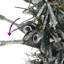 Christmas Tree Slim Artificial Xmas Tree with Flocked Snow PVC and PE-1907451146
