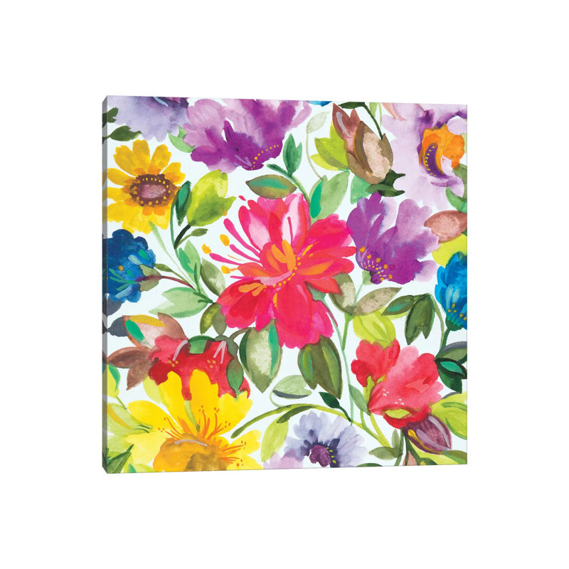 " Hibiscus II " by Kim Parker, Wrapped Canvas, No Matte, 26'' H x 26'' W x 1.5'' D