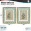 Ensemble de 2 cadres flottants Green Botanical-893298182-893298183