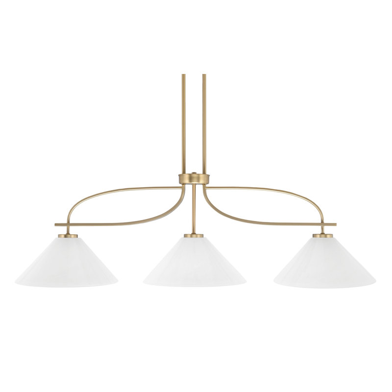 Luminaire suspendu 3 lumières Waldes, Blanc