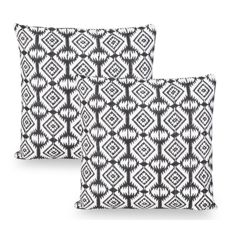 Housse de coussin en coton Doris, Housse de coussin seulement - sans coussin