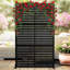 Paravent en métal 78 po x 48 po, séparateur extérieur 3 panneaux pour patio, jardin et balcon