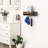 Wall Mounted Floating Shelf with 10 Hat Hooks