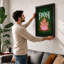 Fantasy Neon Glow Retro - Print-757102186-757102180