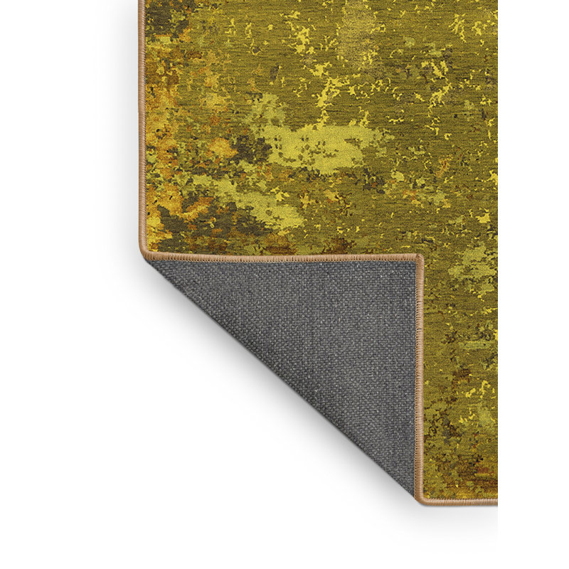 Tapis jaunes modernes Mid-Century 2614