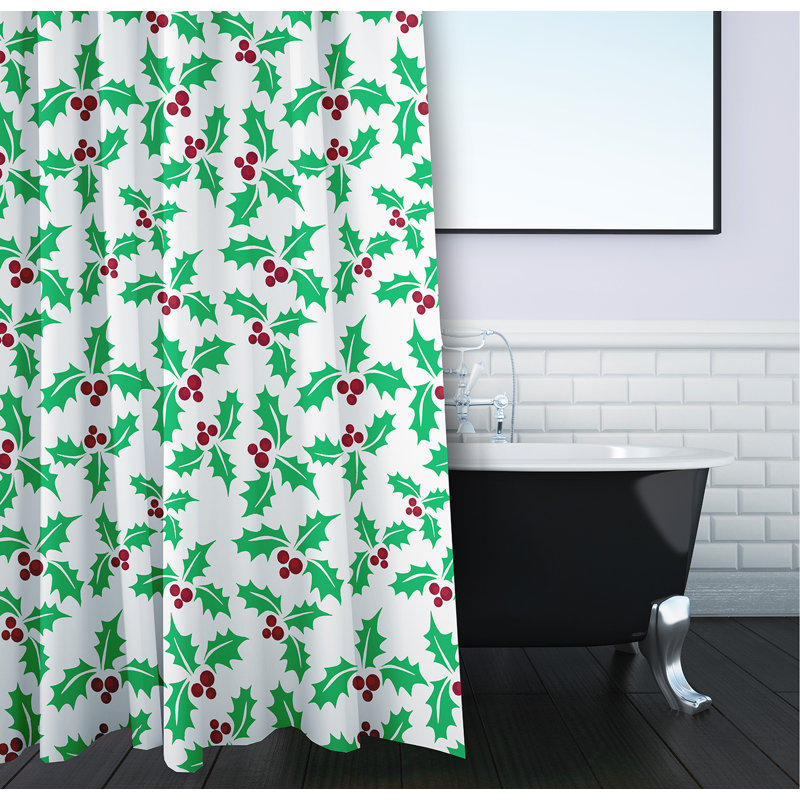 Rideau de douche Holly Bush, Vert vif