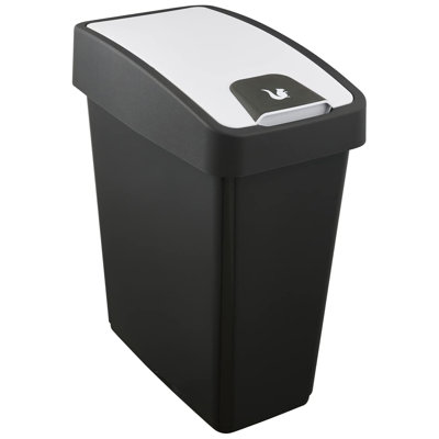 Keeeper waste bin with flip lid