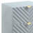 Gaines Gray High Gloss Finish Nightstand