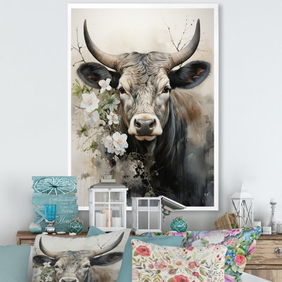 Baylian, art asiatique, vache Sumi X