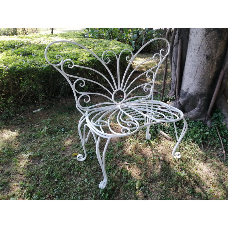 Chaise de jardin en métal, Blanc