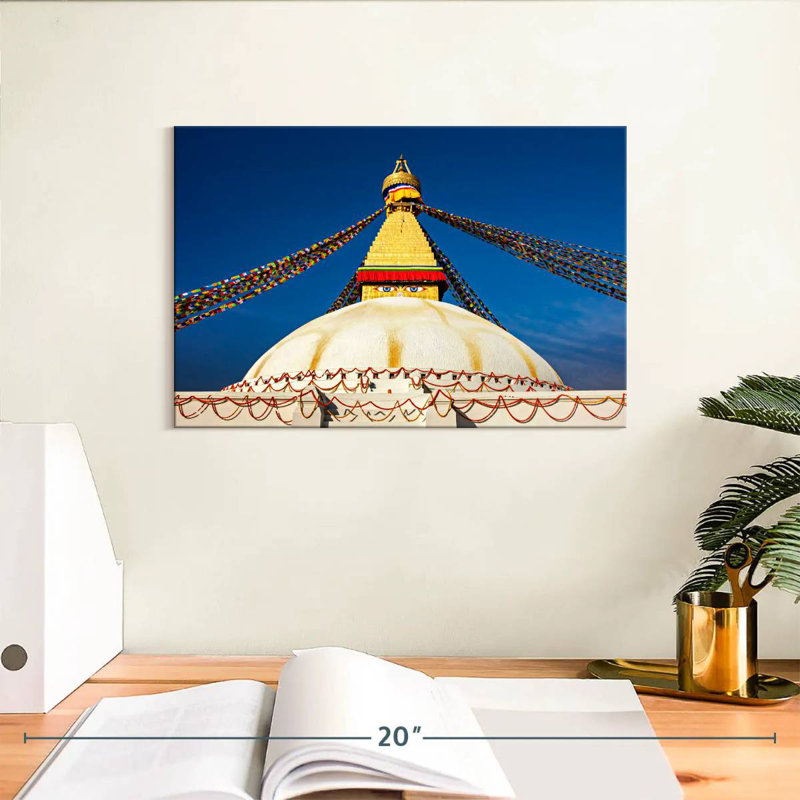 Adella Boudhanath Stupa, 8" H x 12" W
