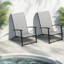 Ensemble de 2 chaises d'extérieur pliantes