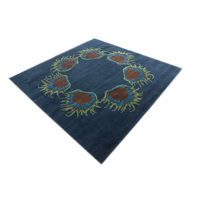 Tapis bleu marine Mullan
