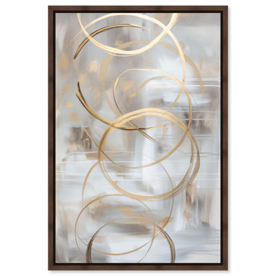Dune Impressions II Canvas Elegant Gold Abstract by Hokku Designs