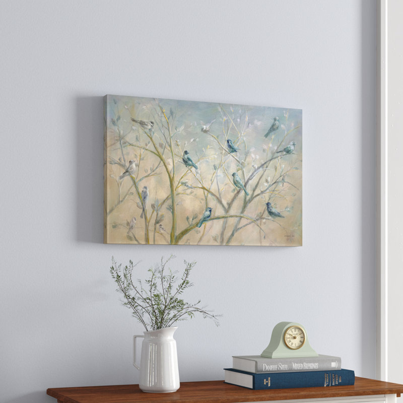 Spring Gathering - Painting, 30cm H x 46cm W, Wrapped Canvas