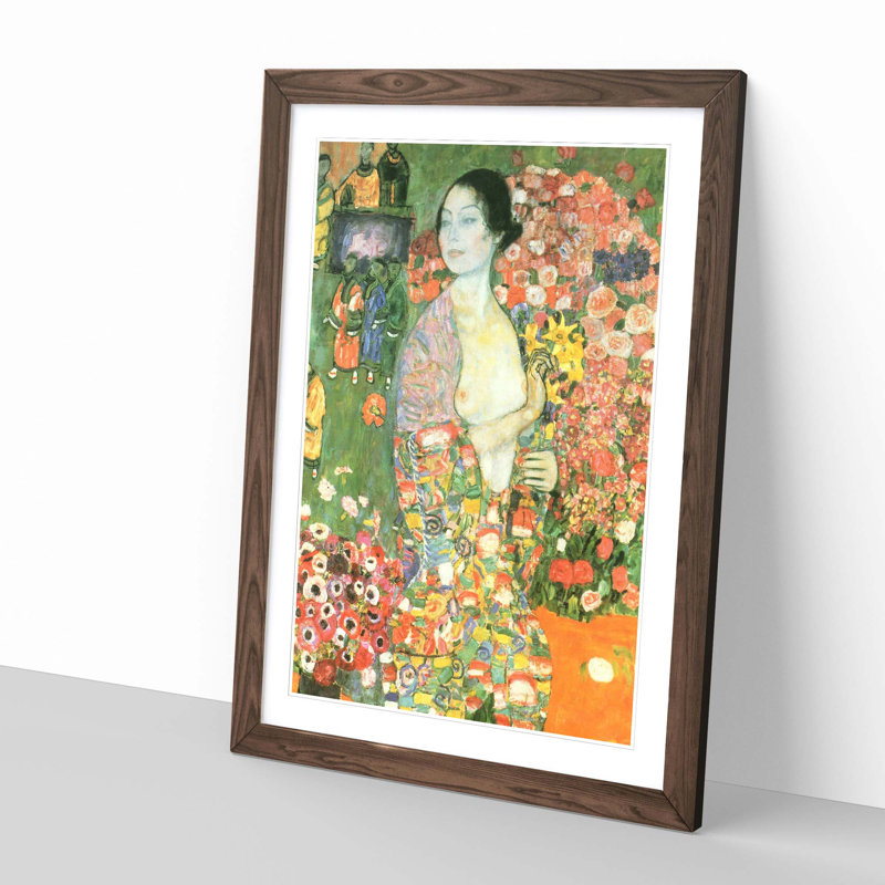 Gustav Klimt - Single Picture Frame Print, Walnut