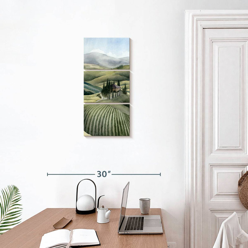 Aquarelle Toscane III, H 27 po x l 12 po