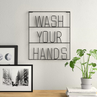 Décoration murale Lavez vos mains