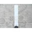 Tapis de couloir oriental blanc délavé 2 pi 8 po x 16 pi avec motif géométrique délavé à motif de feuilles, 100% laine, noué à la main, 100% laine