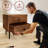 Acacia Savana Solid Wood Nightstand with 2- Drawer-1187923084