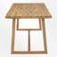 Ensemble repas pour 6 personnes en bois avec table rectangulaire, coussins inclus-1292364393