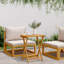 Arletta 50cm Solid Wood Rectangular Folding Table