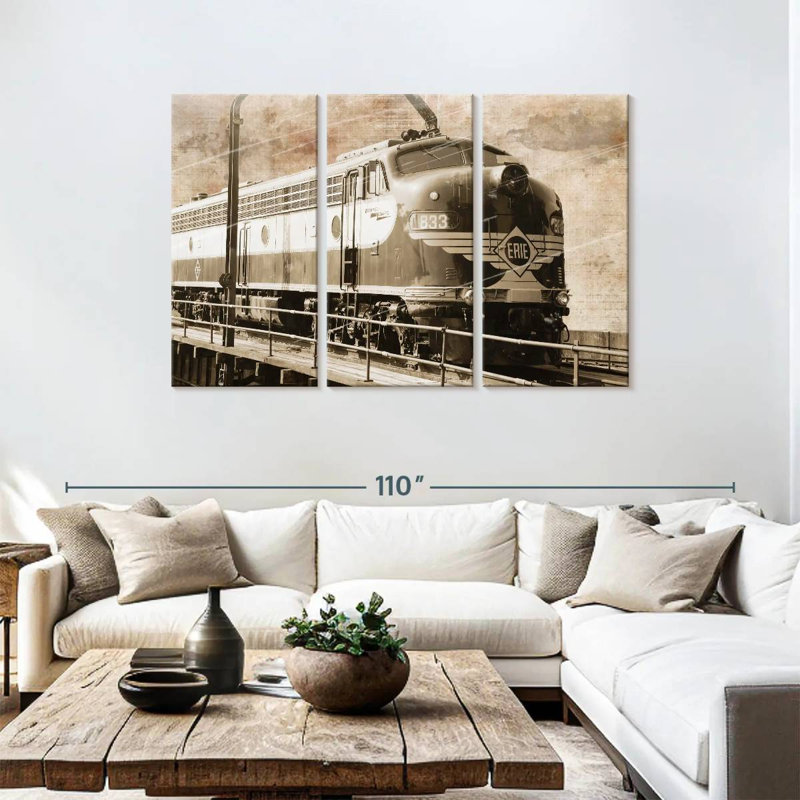 Mehar Erie Train, 48" H x 74" W