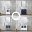 Meuble-lavabo simple 18,25 po D, avec armoire latérale, plateau en céramique blanche et robinet-1495926766-1495926761