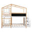 Lit superposé avec fenêtre de toit, tableau noir et échelle de rangement, lit plateforme, cadre de lit-1491522947