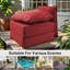 Ensemble de coussin de siège et de dossier en polyester résistant aux intempéries Deb-981643829-988359218-974621533