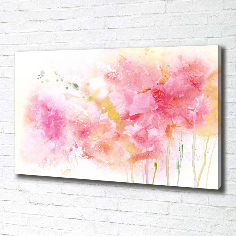 Flowers - Wrapped Canvas Print