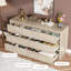 Commode 7 tiroirs en bois sans poignée, armoire de rangement moderne pour chambre à coucher, salon-132527882
