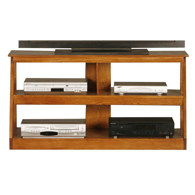 Lanesborough Unfinished TV Stand for TVs up to 60", Iron Ore Oak