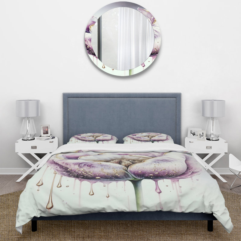  Microfiber / Polyester Duvet Cover Set, King Duvet Cover + 2 King Shams