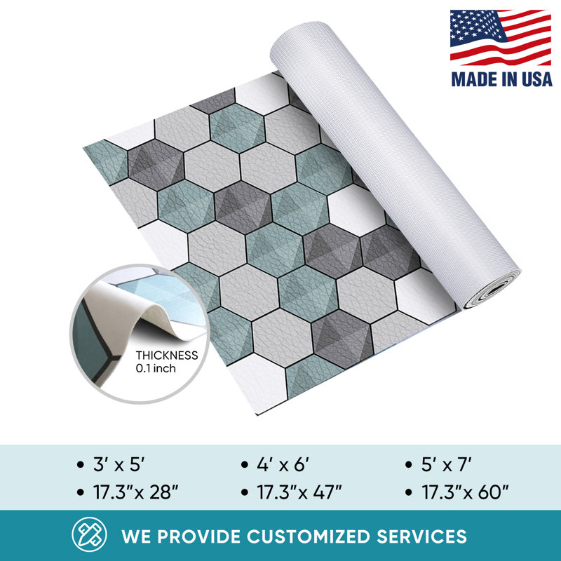 Tapis de cuisine Akiel, Rectangle 4 pi x 6 pi
