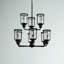 Leyden 9 - Light Dimmable Tiered Chandelier